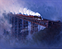 Crumlin Viaduct - Fog in the Valley